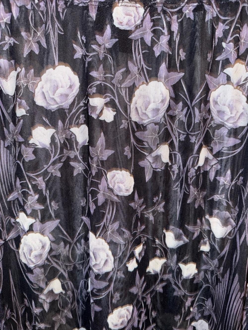Widow sheer floral skirt - Picture 9 of 12